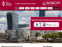 Tablet Screenshot of city-security-services.co.uk